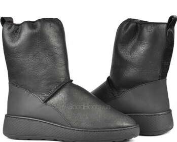 КОЖАНЫЕ ЗИМНИЕ ЖЕНСКИЕ БОТИНКИ GOODBOOTS 6666-75-ST/BLACK/LICO