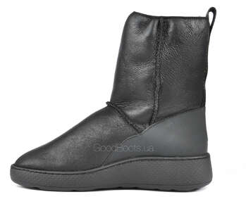 КОЖАНЫЕ ЗИМНИЕ ЖЕНСКИЕ БОТИНКИ GOODBOOTS 6666-75-ST/BLACK/LICO