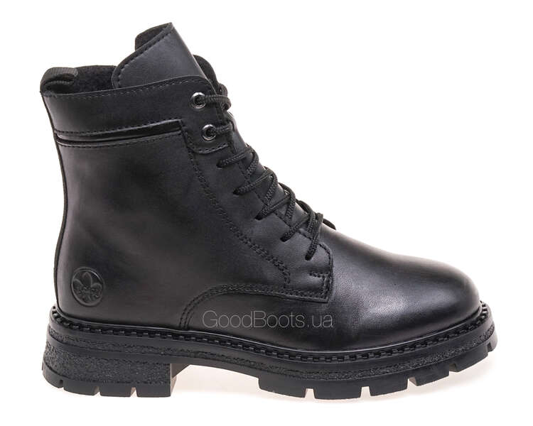 Rieker Dames M9801veters Boots Damen Schnürstiefel | M9643-01 Brede Pasvorm G 1/2