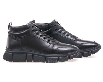 AREES MENIWA AM870M-4-1/BLACK/LEATHER