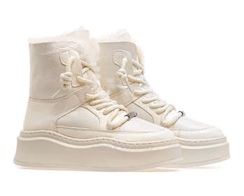 AREES MENIWA AM20859M-8-3/WHITE LEATHER