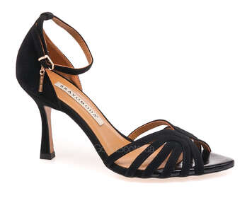 BRAVO MODA 0445/CZARNY ZAMSZ+LAK