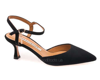 BRAVO MODA 0421/CZARNY ZAMSZ