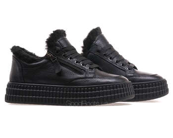 GOODBOOTS 9063-75-ST/BLACK LTHR