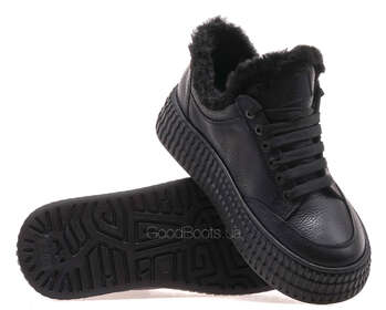 GOODBOOTS 9063-75-ST/BLACK LTHR